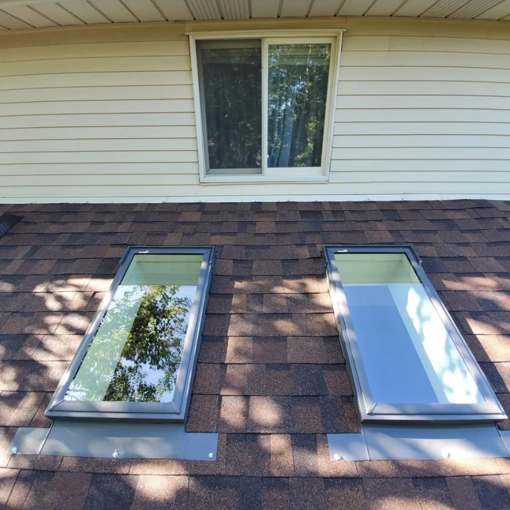 Full roof replacement on two-storey home